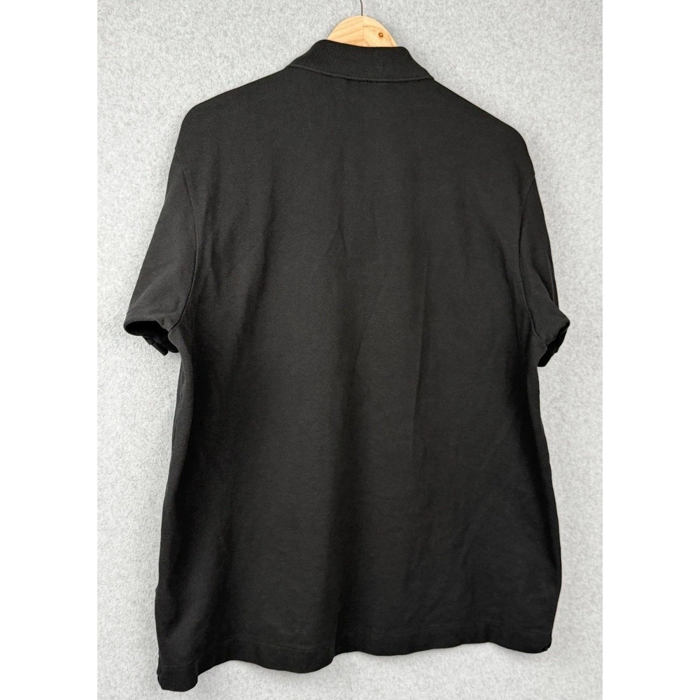 Lacoste Classic Fit Black Polo Shirt XXL Cisco Avnet Be Impactful 100% Cotton - Picture 2 of 14